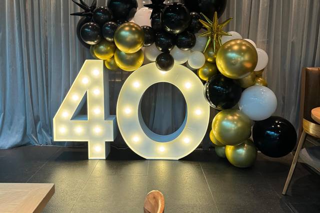 Letras gigantes para evento