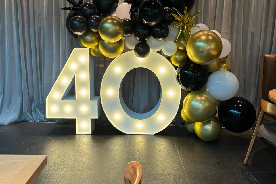 Letras gigantes para evento