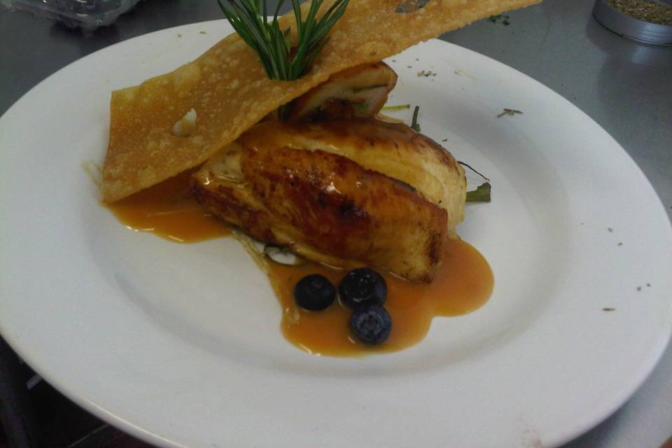 Pechuga en salsa de mango