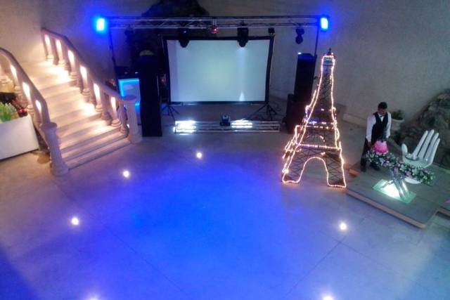 Pista iluminada