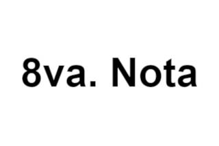 8va. Nota logo