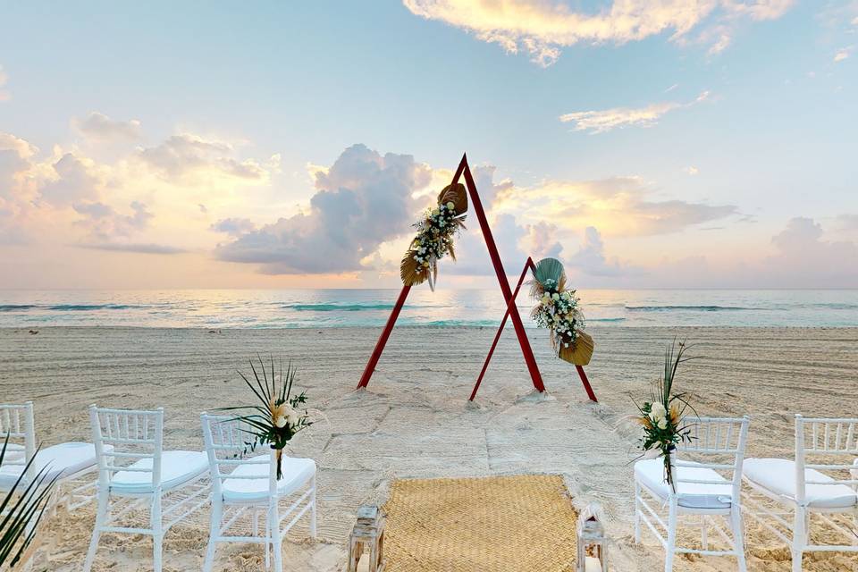 Ceremonia en Cancún