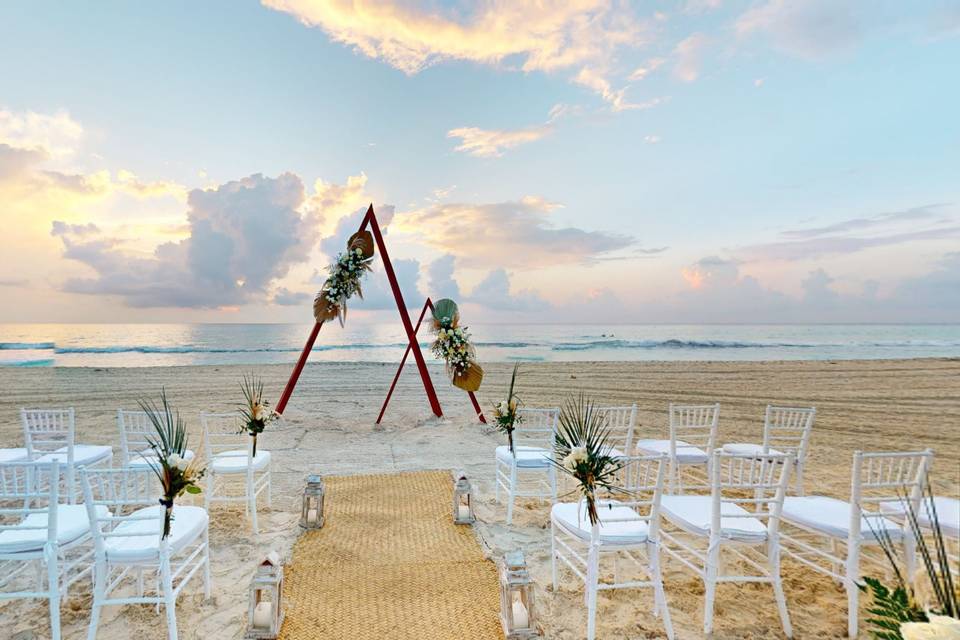 Ceremonia en Cancún