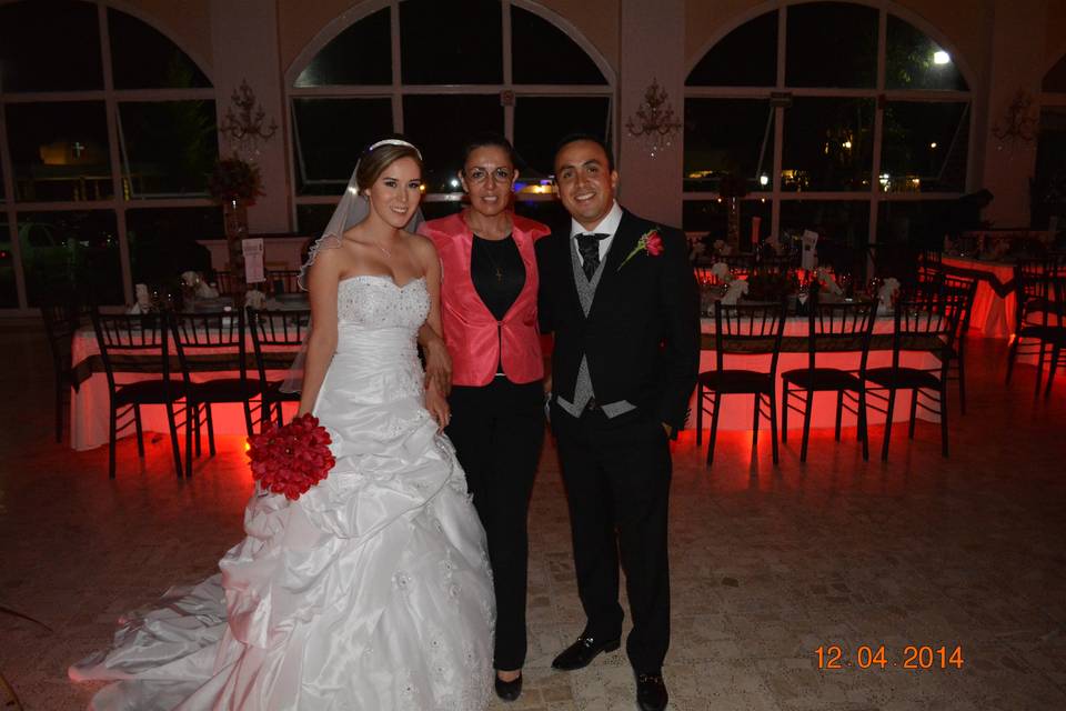 Con los novios