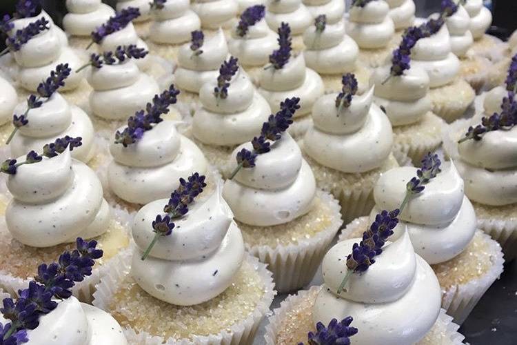 Cupcakes de lavanda