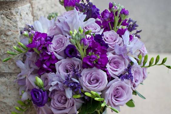 Bouquet tonos lilas