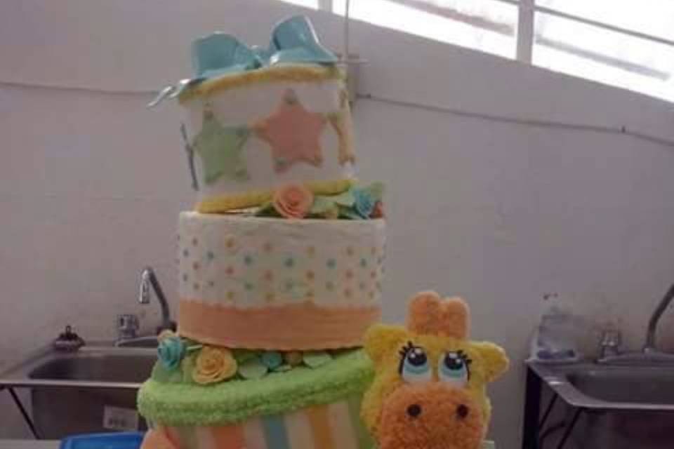 Pastel baby shower
