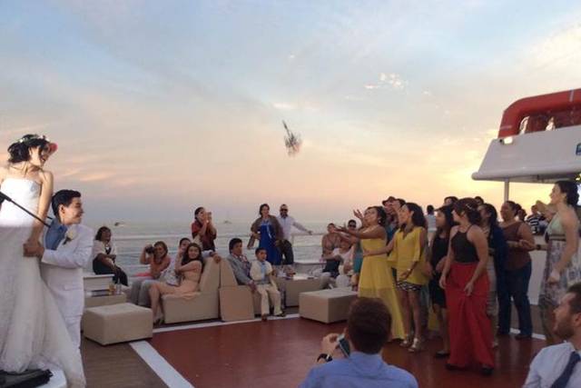 Boda memorable en el mar