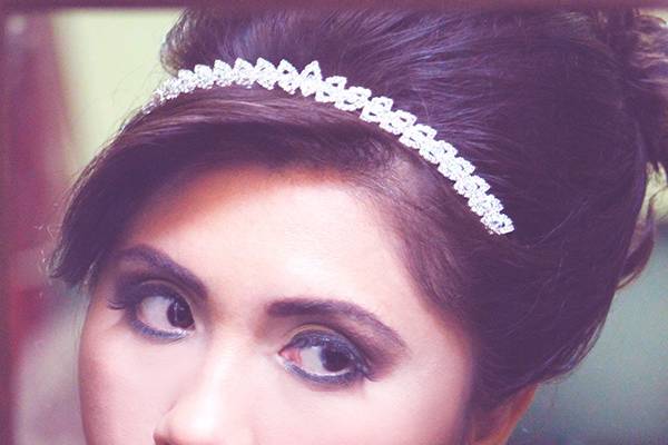 Maquillaje y peinado de novia
