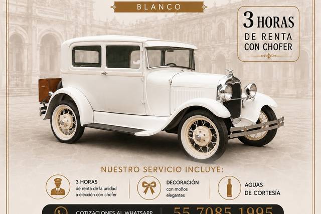 FORD 1929 BLANCO
