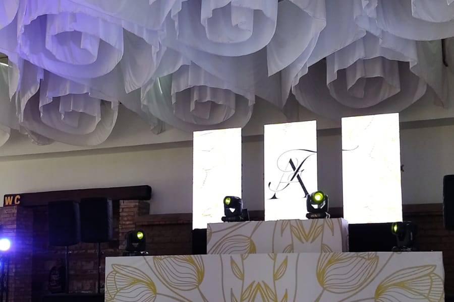 Montaje para boda en interior