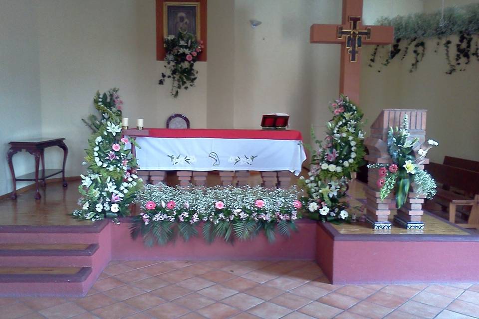 Pie de altar