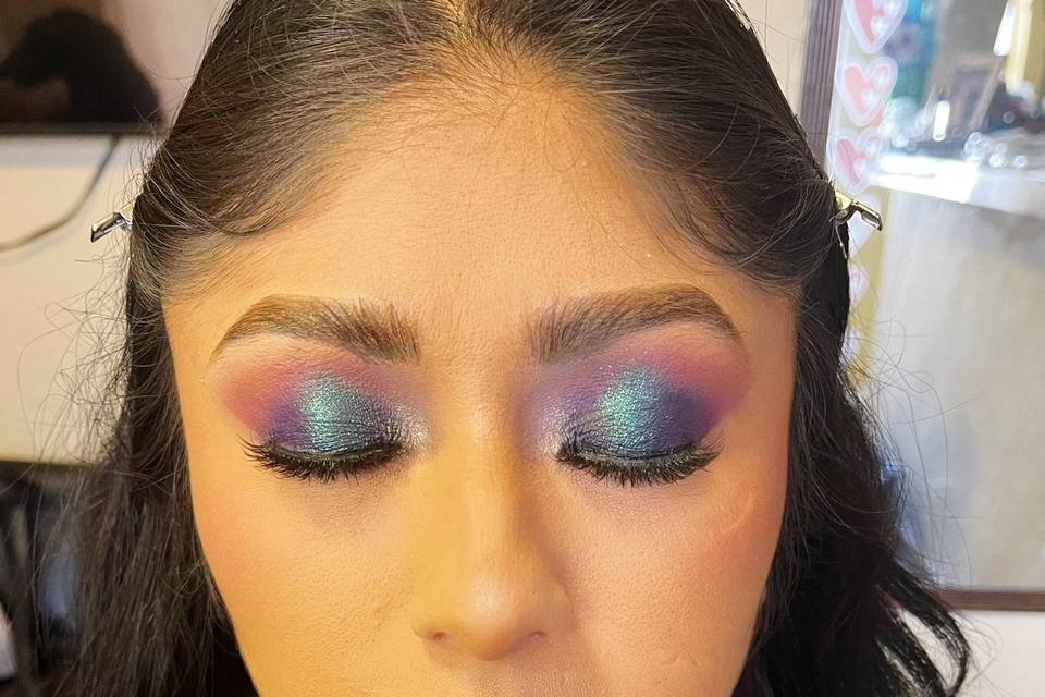 Maquillaje social tonos fríos