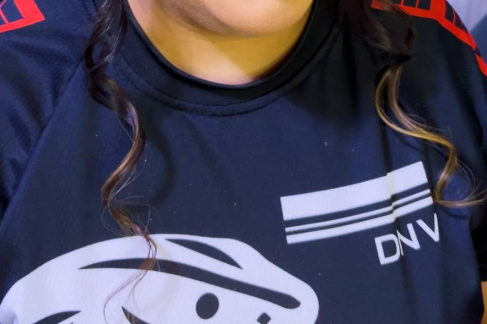 Maquillaje social en azul