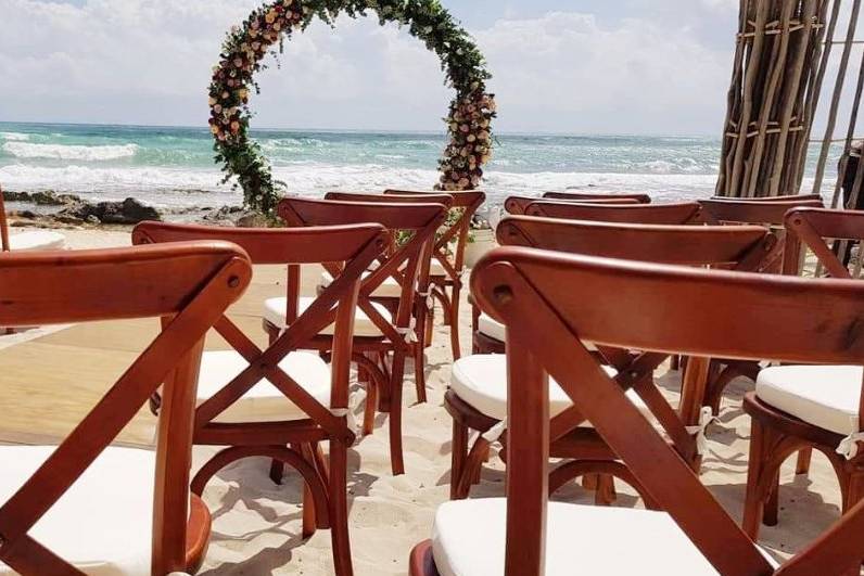 Boda en la playa tulum