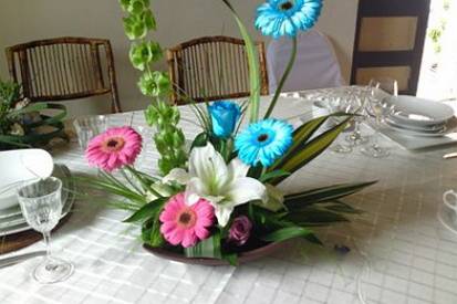 Decoración con flores