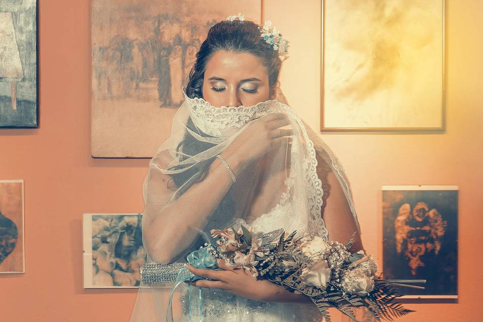 La novia en su preparación