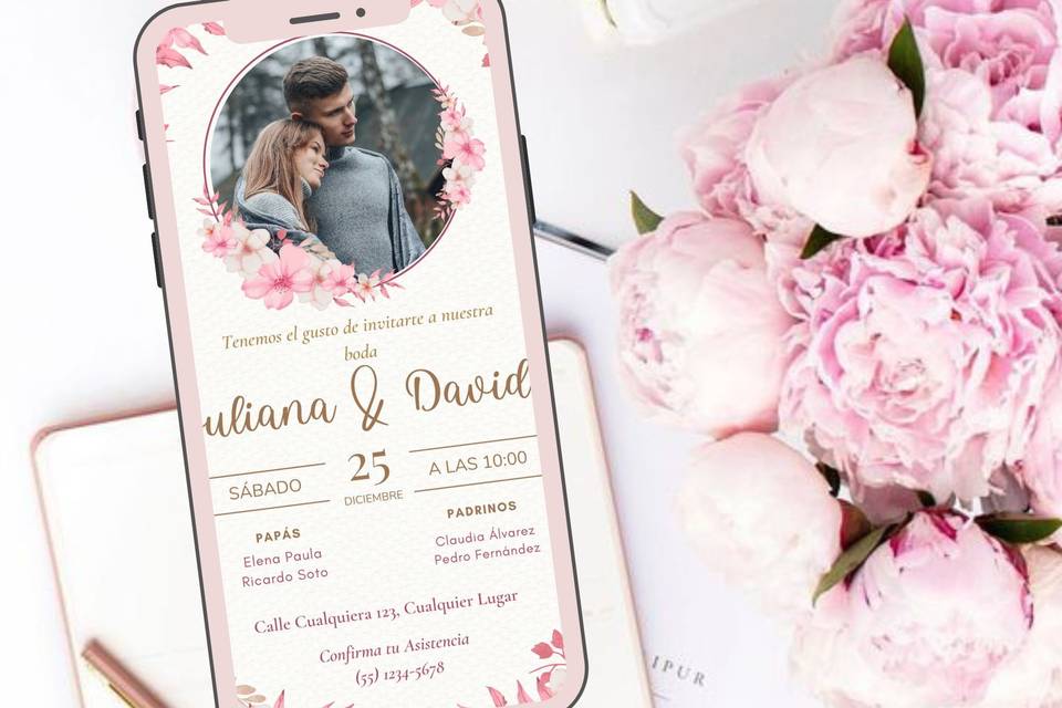 Hermosa invitación