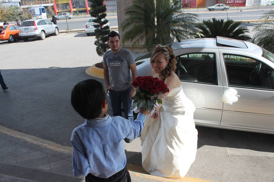 La llegada de la novia