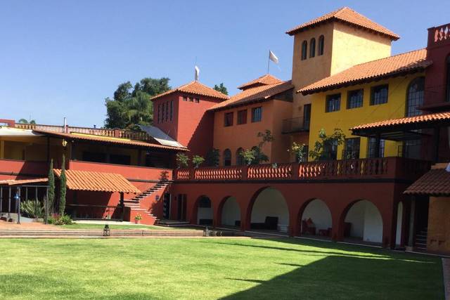 Jardín para eventos con vista