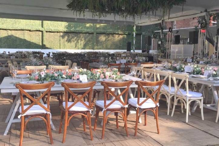 Montaje boda greenery