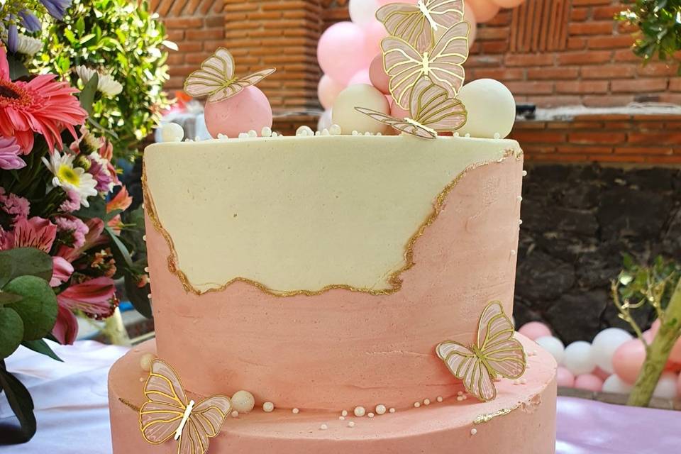 Pastel de mariposa