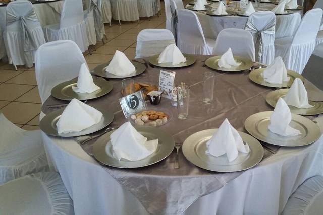 Mesas con adornos especiales