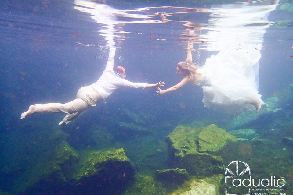 Trash the dress submarino