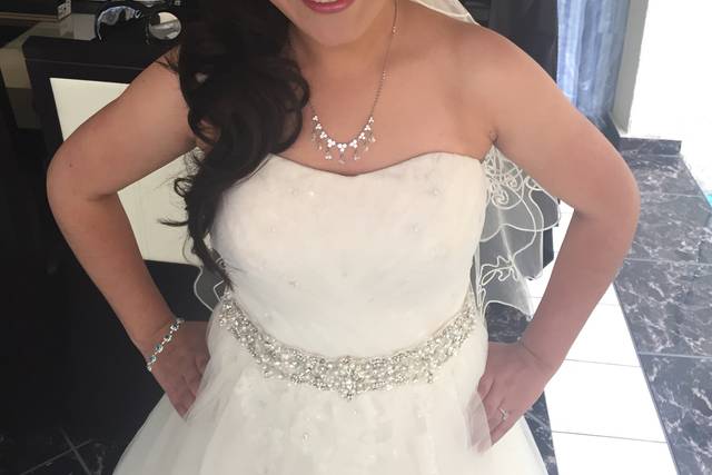 Novia glamourosa