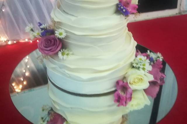 Fondant relleno. Fresas