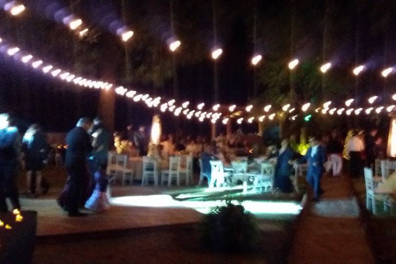 Pista de baile y luces