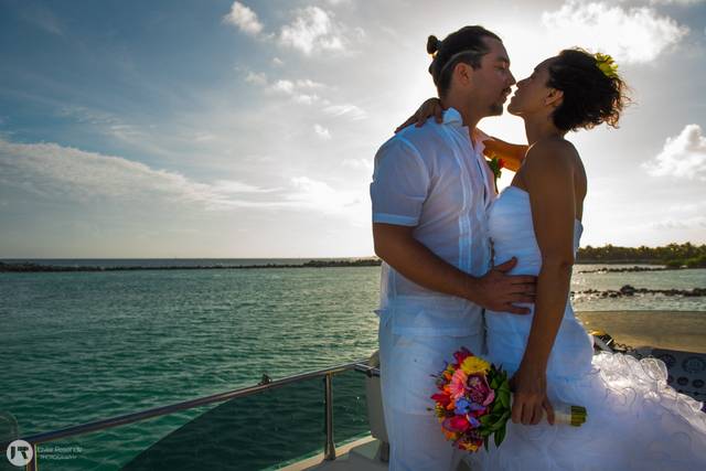 Boda en Yate Puerto Aventuras