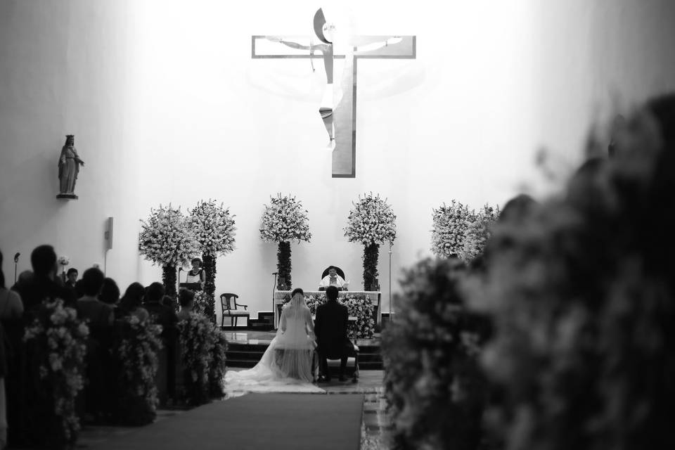 En el altar