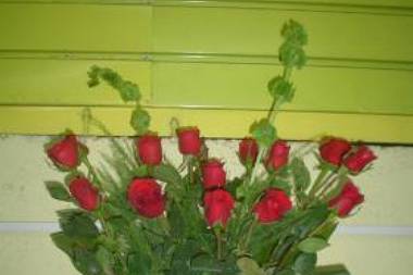 Frescos floreros con rosas