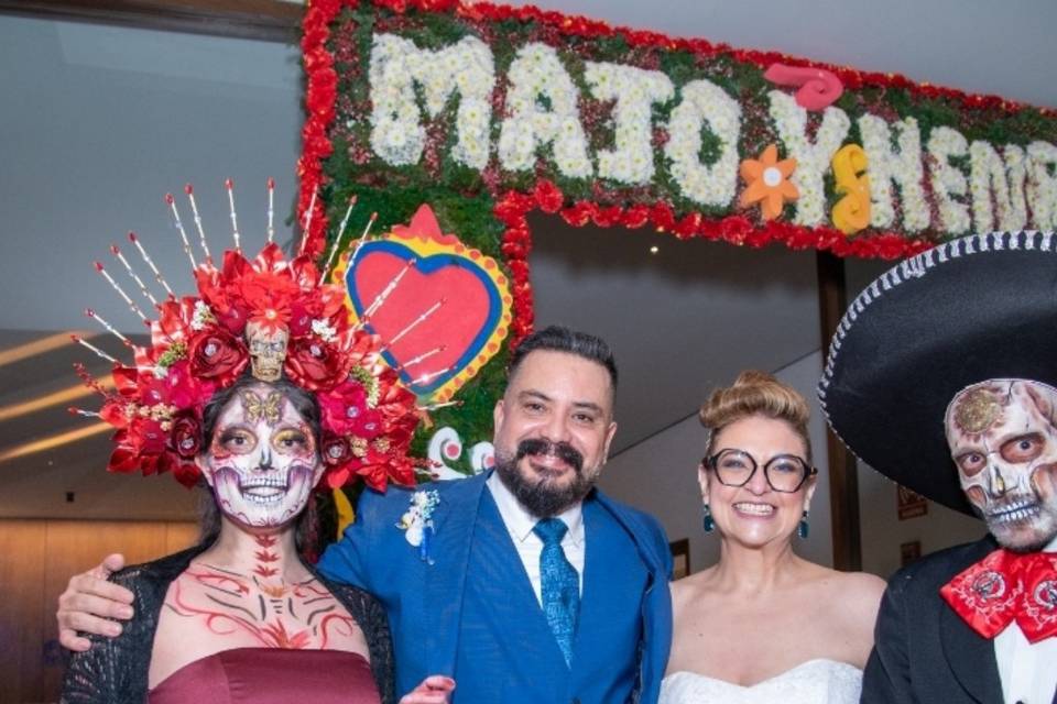 Boda en día de muertos