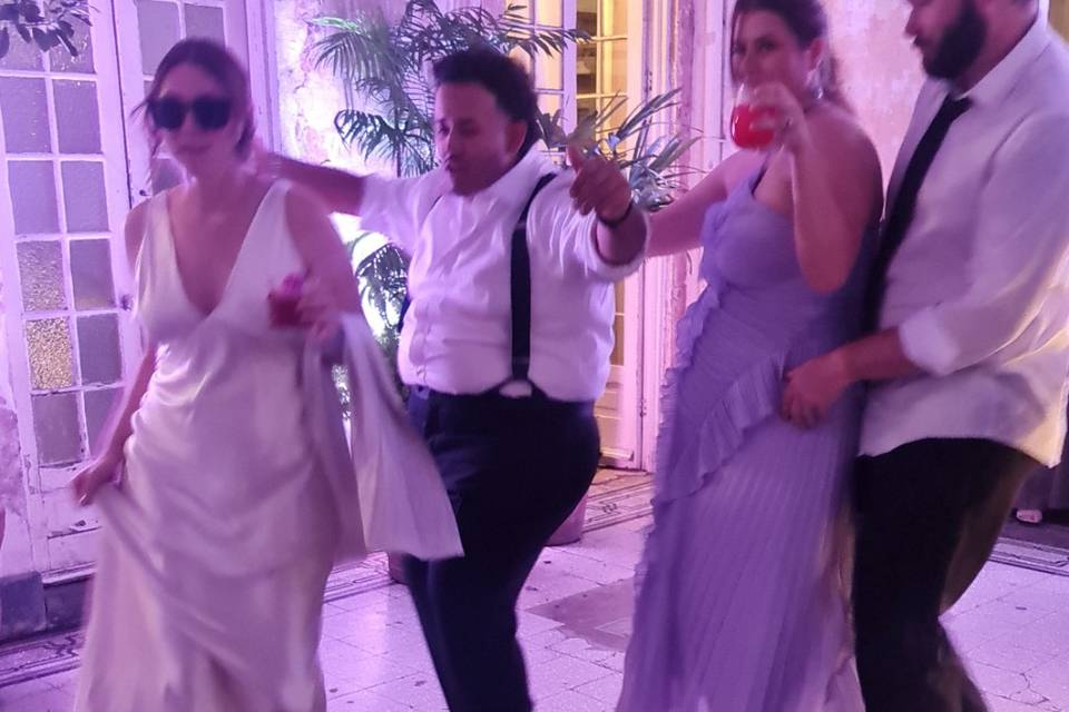 having fun on the dance floor
