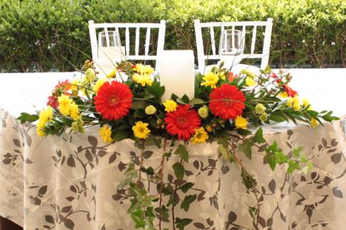 Centro mesa novios