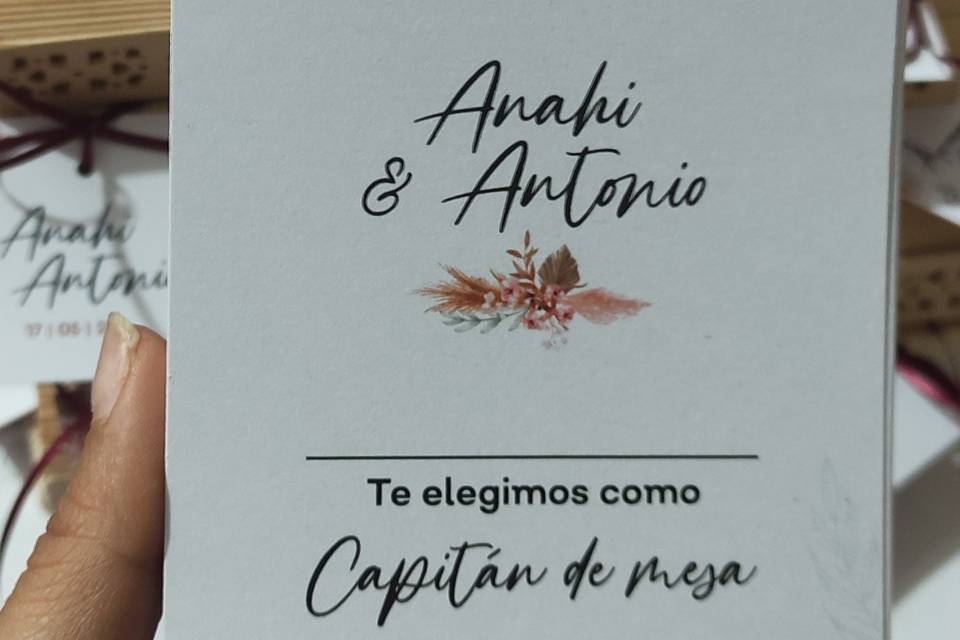 Tarjetas para capitanes de mes