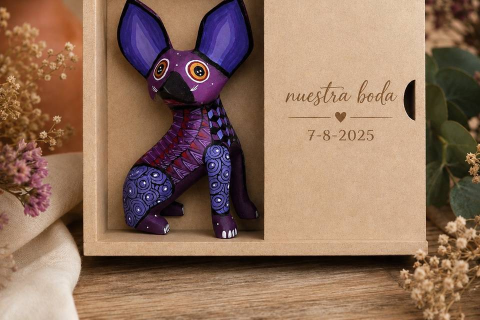 Alebrije 12 cm con caja