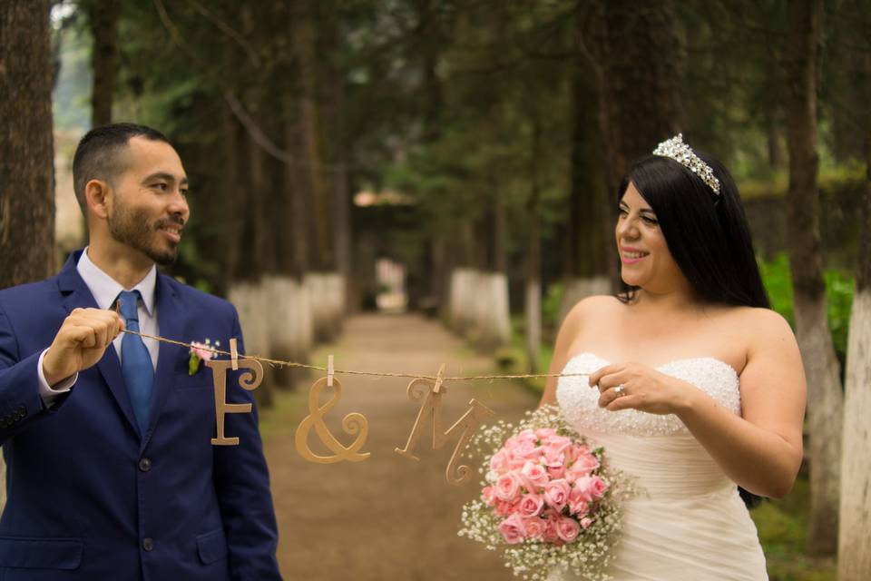 Sesión post-boda iniciales