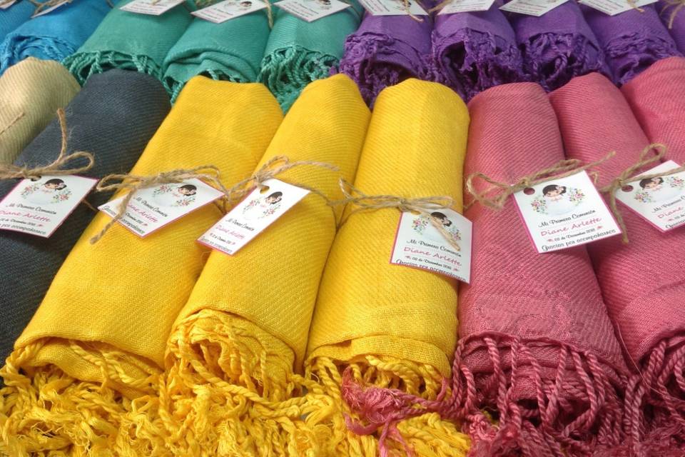 Pashminas colores surtidos