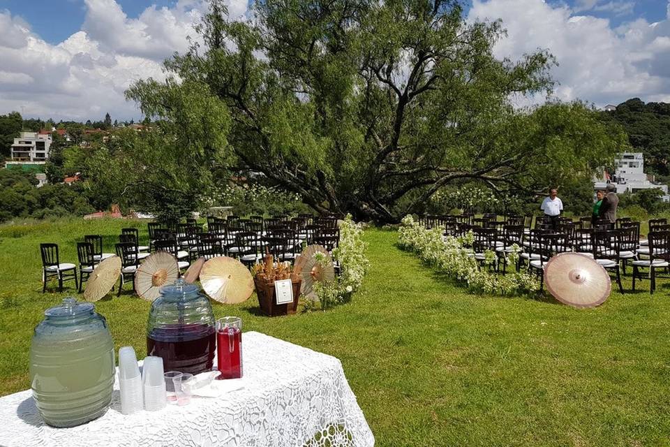 Jardín para ceremonia