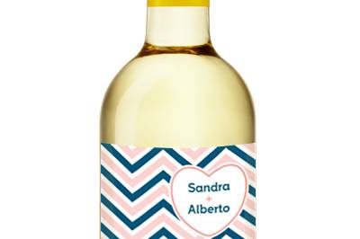 Vino blanco pareja