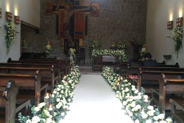 Decoración floral iglesia