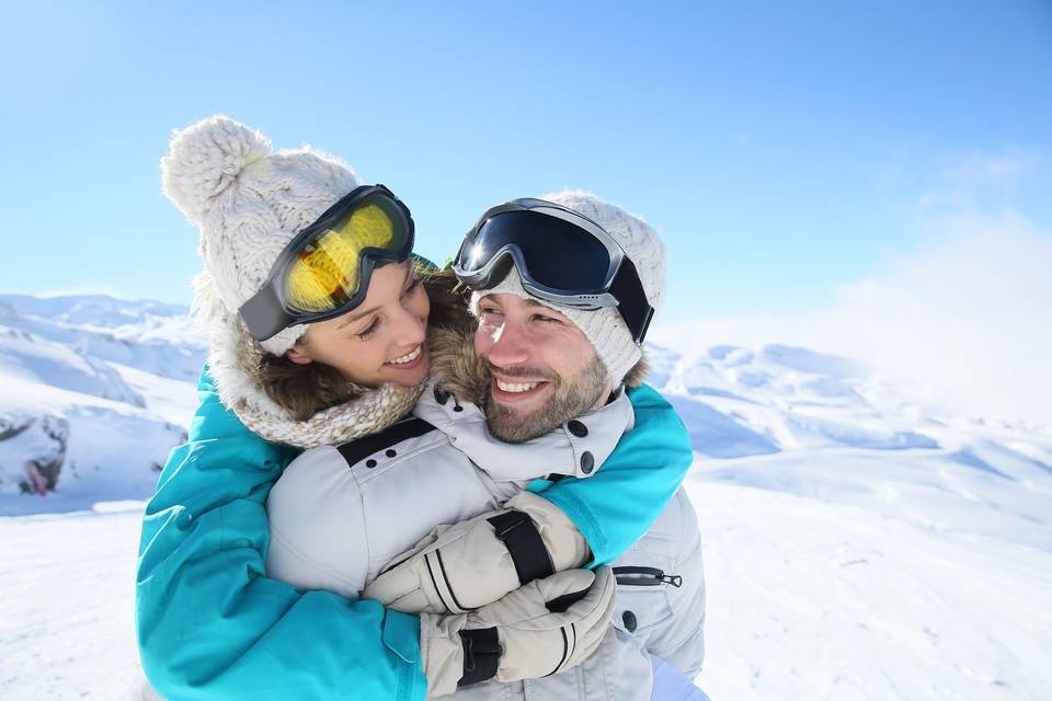 Nieve en pareja