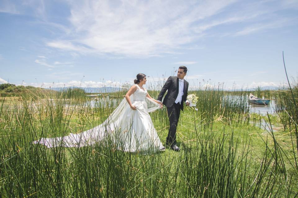 Felices recién casados