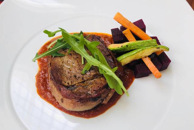 Filete de res en salsa