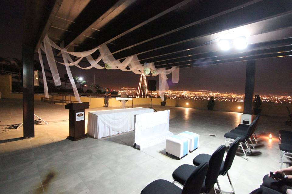 Ceremonia en terraza