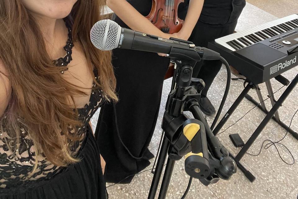 Voz, violín y piano