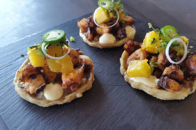 Sopes de pulpo